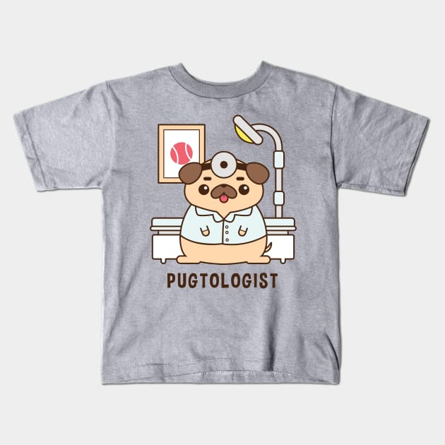 Pugtologist Kids T-Shirt by AbigailAdams